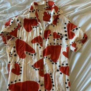 Button shirt take your heart Farm Rio inspired